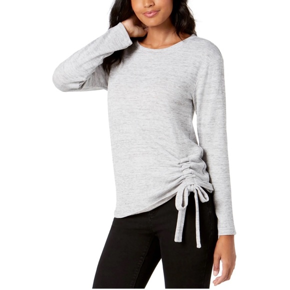 INC International Concepts Tops - INC International Concepts Light Gray Long Sleeve Top
